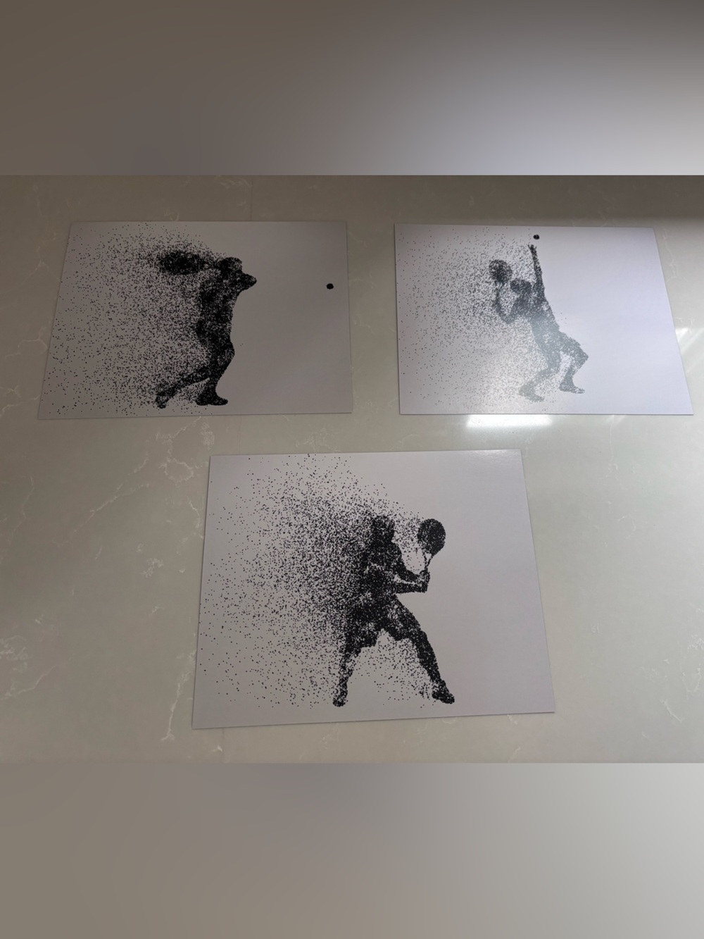Summit Designs Tennis Particle Print Set – Set of 3 – 8” x 10” – Made in Canada